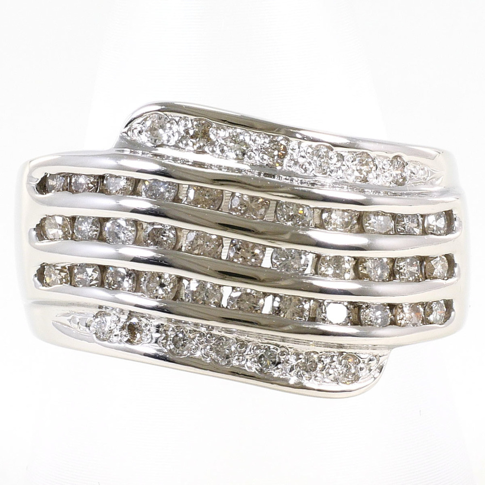 VINTAGE Silver Diamond Ring